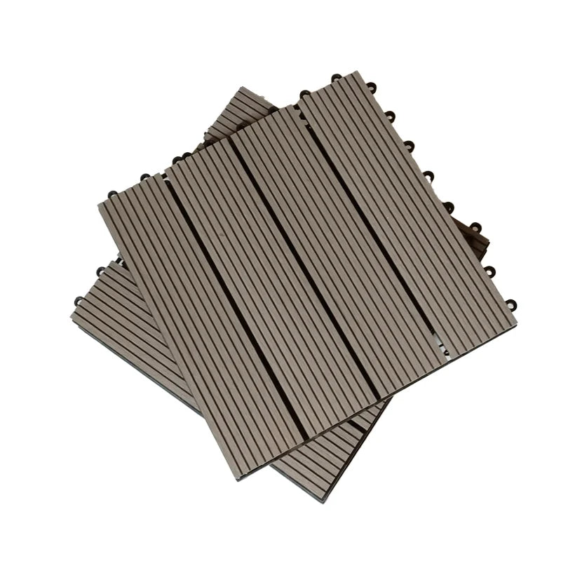WPC Deck Tiles Outdoor Balcony Easy Interlocking Installation