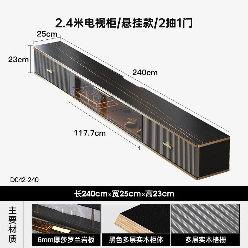 Light Luxury Modern Tv Cabinet Black