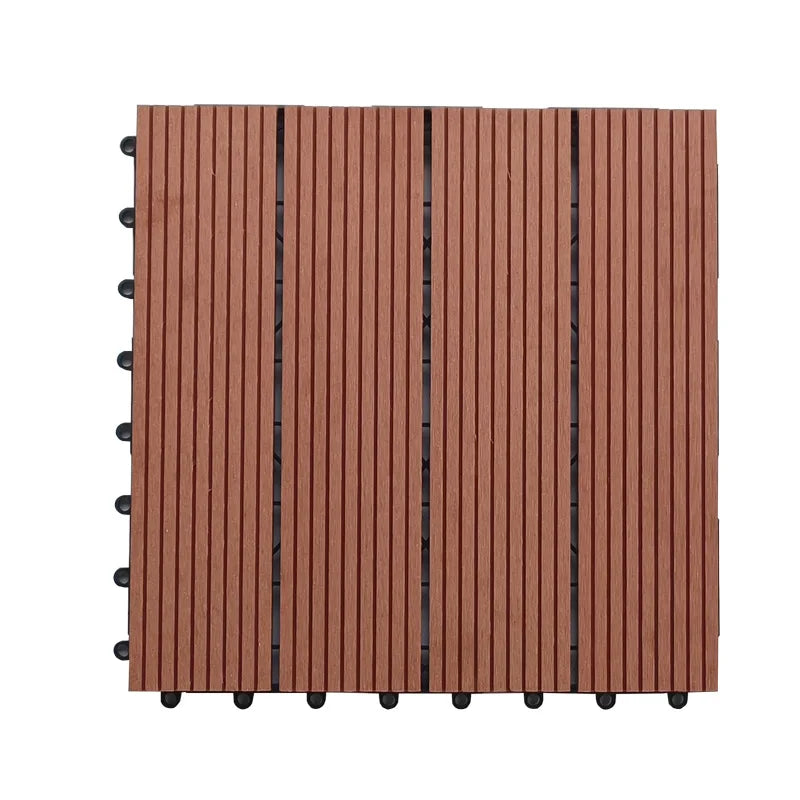 WPC Deck Tiles Outdoor Balcony Easy Interlocking Installation