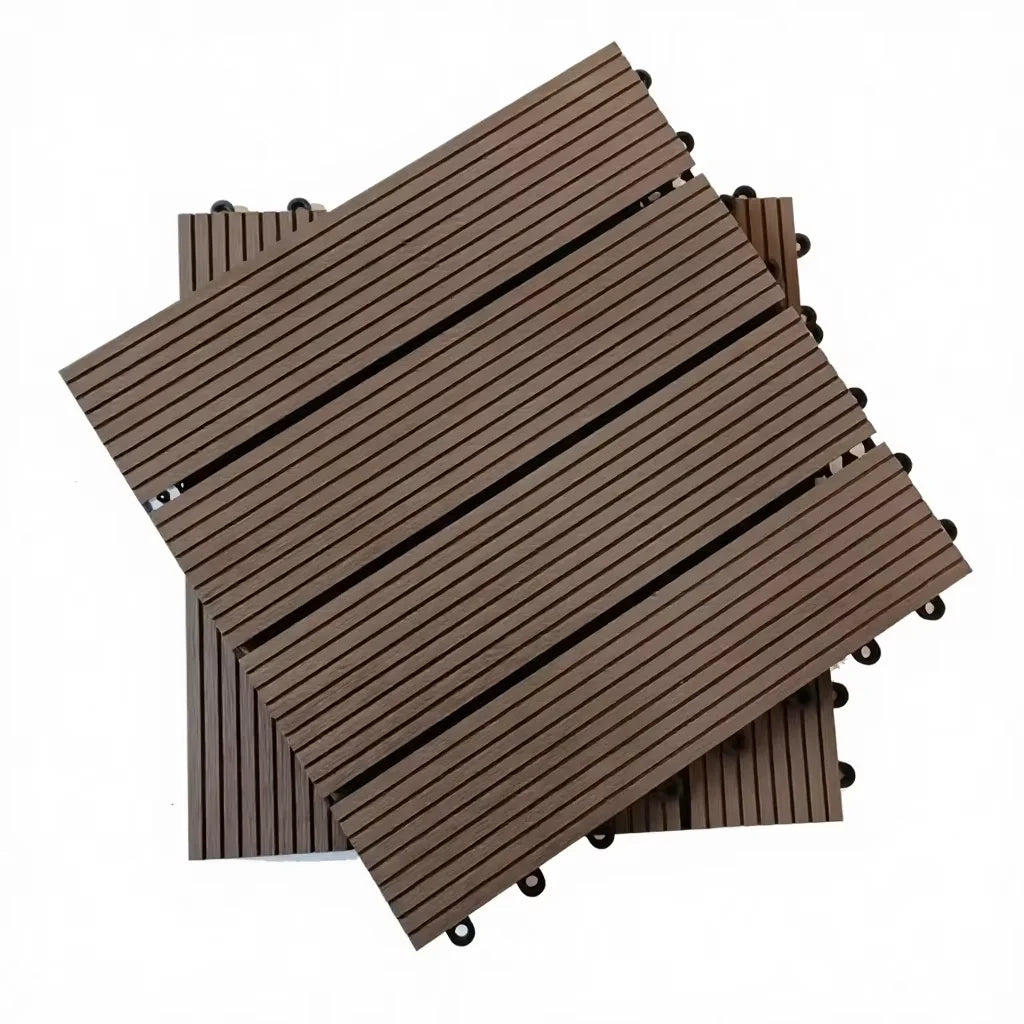 Outdoor Interlocking Tiles WPC Shock-Absorbing for Balcony