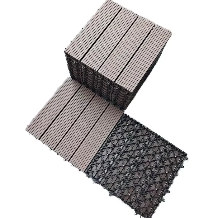Outdoor Interlocking Tiles WPC Shock-Absorbing for Balcony