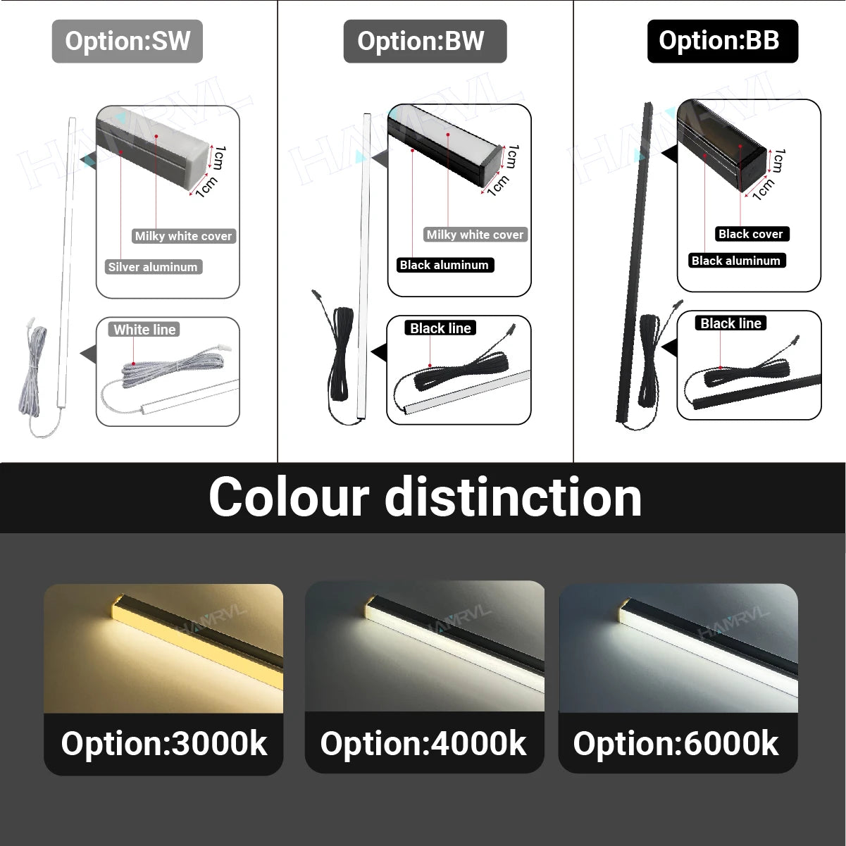 Touch Sensor LED for Wood Slat Wall Panels Decor