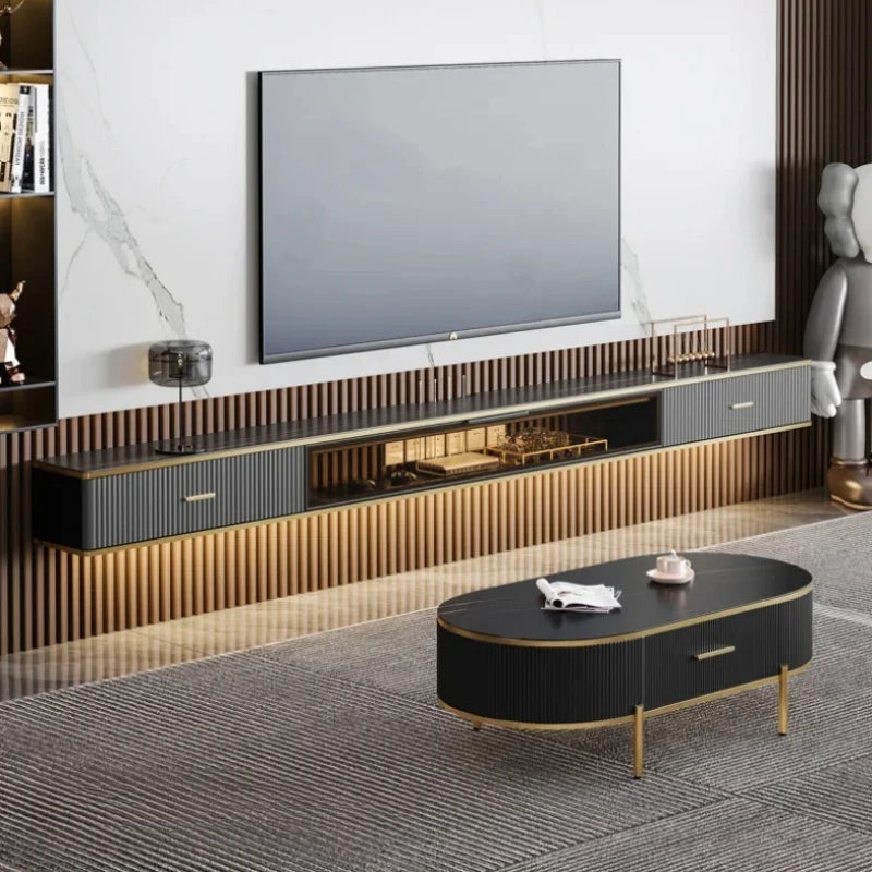 Light Luxury Modern Tv Cabinet Black