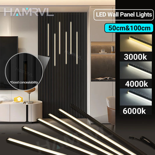 Touch Sensor LED for Wood Slat Wall Panels Decor