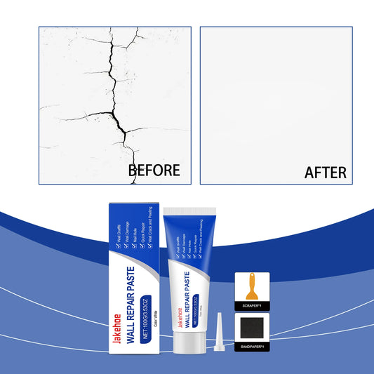 Wall Repair Paste Kit Fill Holes Cracks Graffiti Strong Adhesion Easy DIY