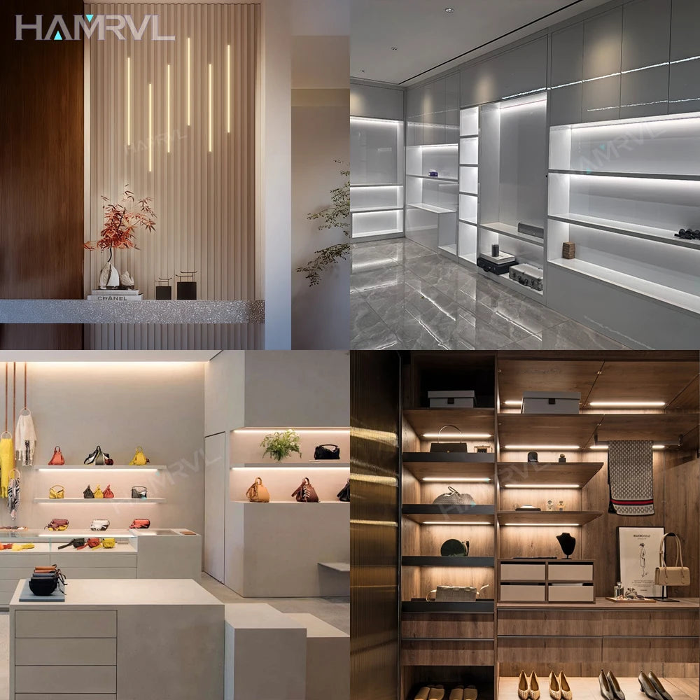 LED Strip Light for Wood Slat Wall Panel No-drill