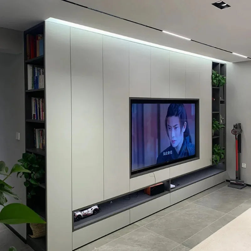 Modern Italian White Gloss Marble TV Stand