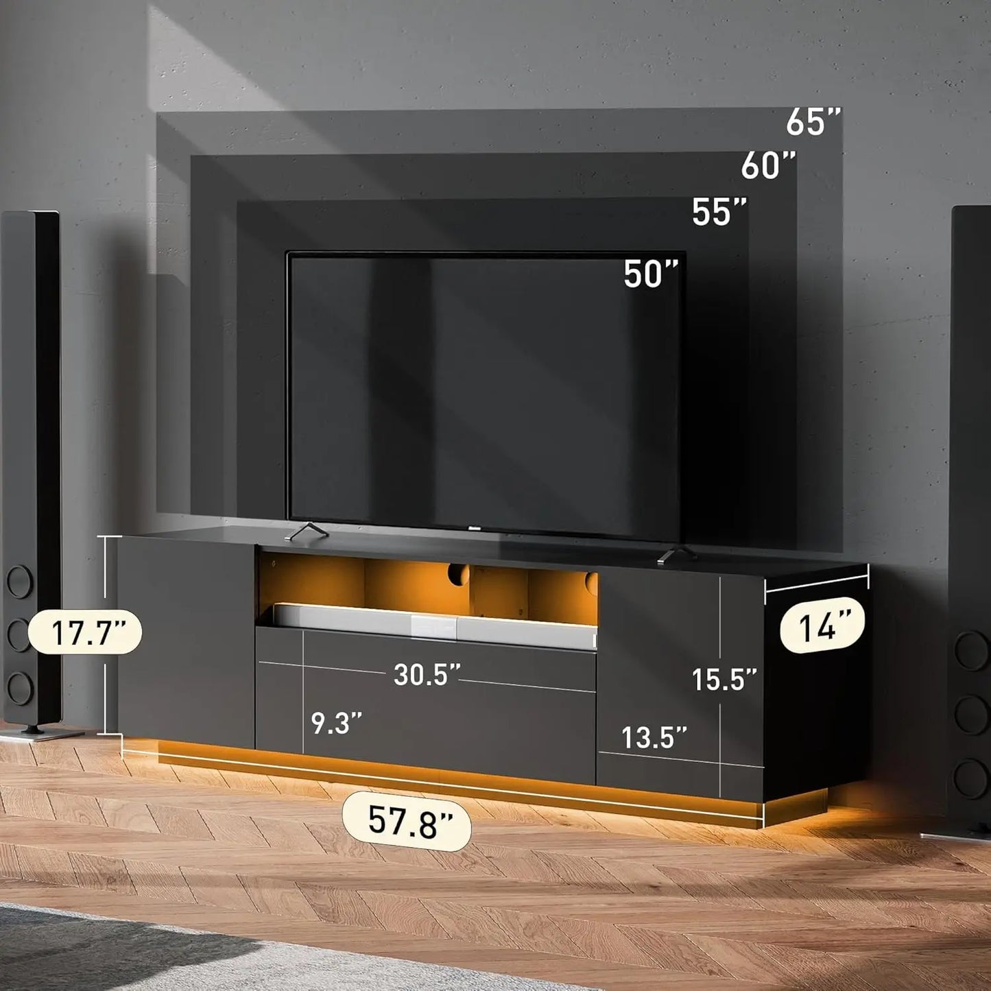 Modern TV Stand For 65 Inch TV