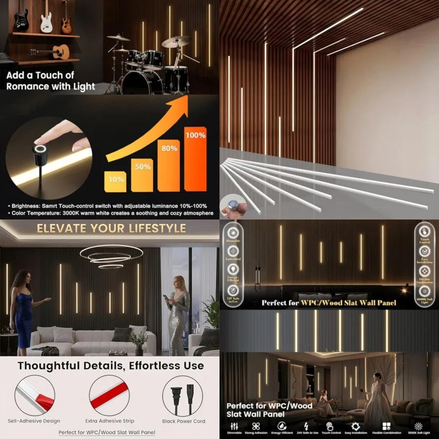 LED Recessed Lighting Wall