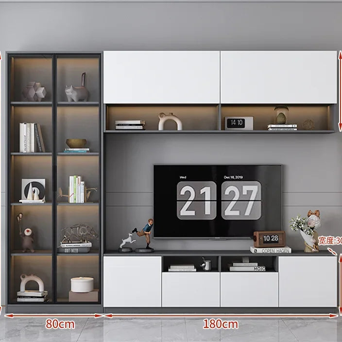 TV cabinet integrated combination light luxury