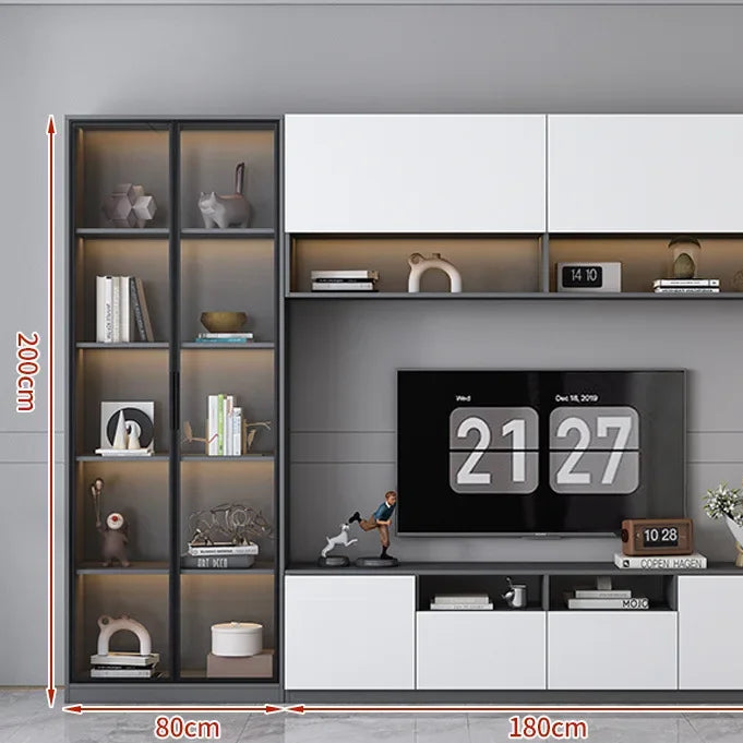 TV cabinet integrated combination light luxury