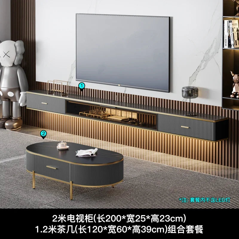 Light Luxury Modern Tv Cabinet Black