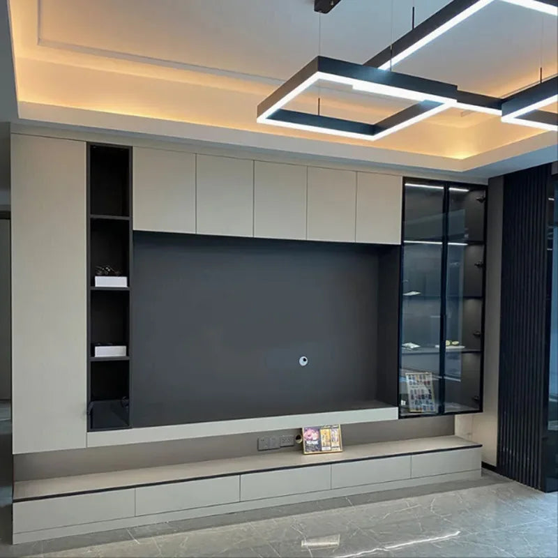 Modern Design White Wooden Furniture Wall Mount TV