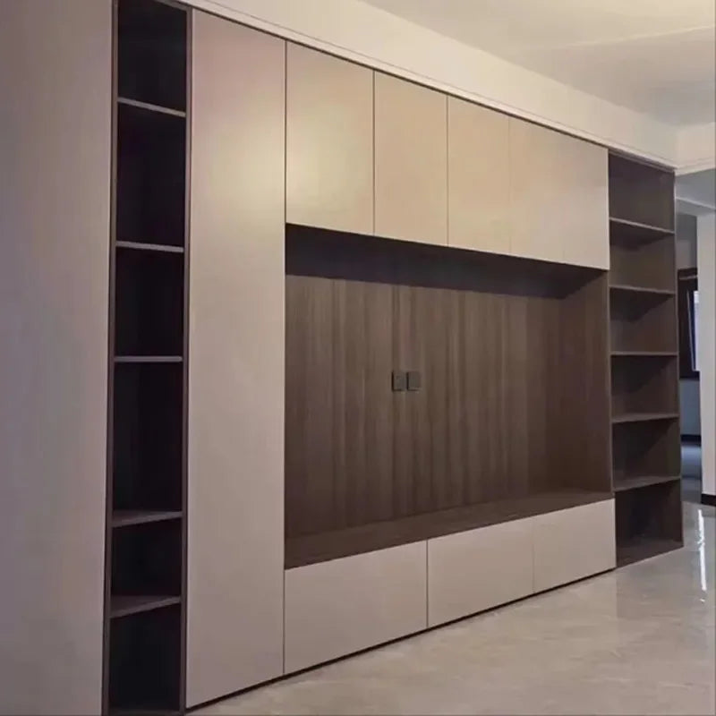 Modern Design White Wooden Furniture Wall Mount TV