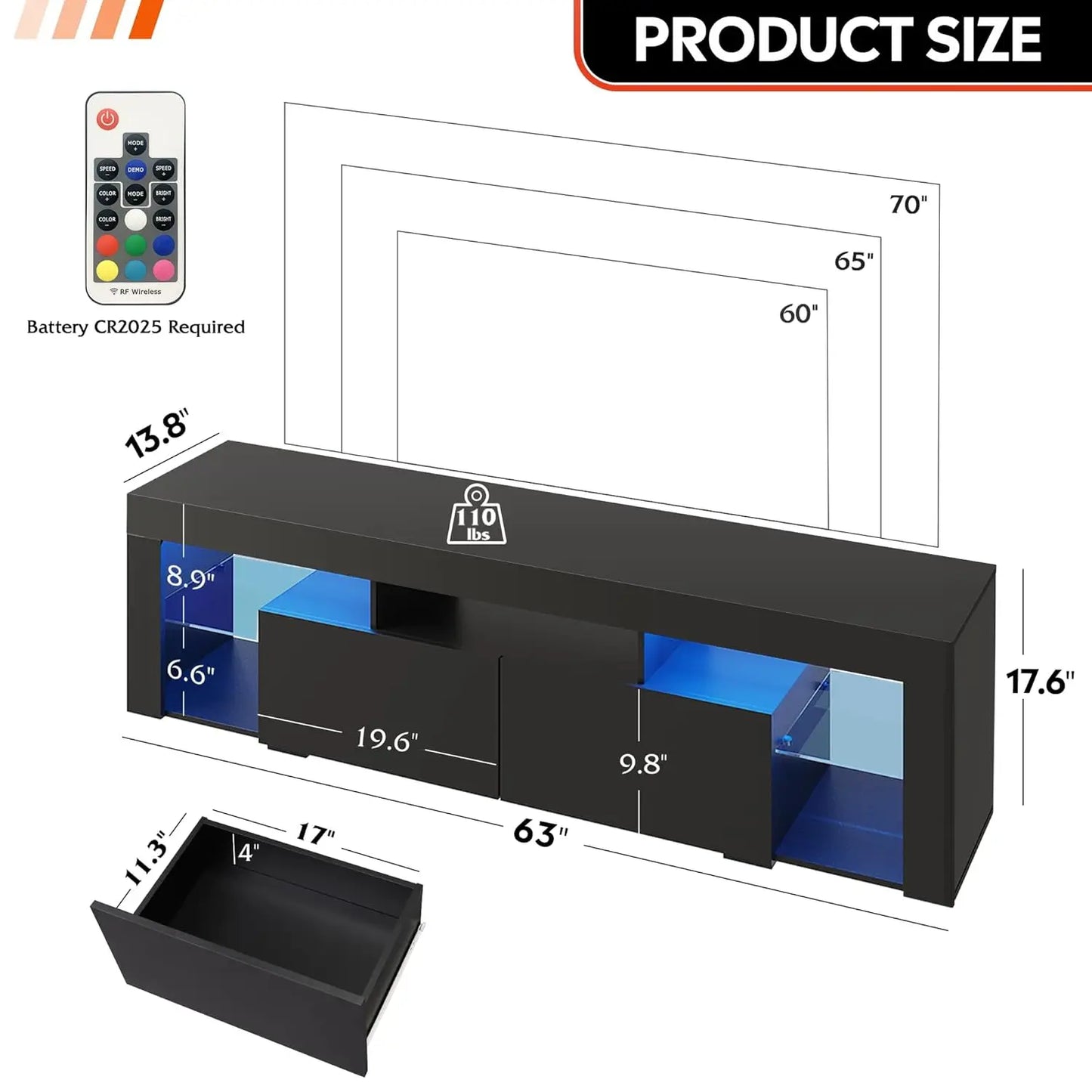 63 inch TV Stand