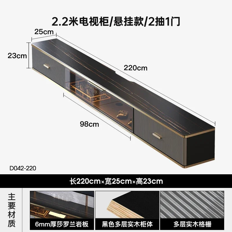Light Luxury Modern Tv Cabinet Black