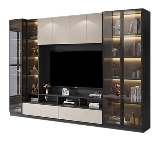 TV cabinet integrated combination light luxury