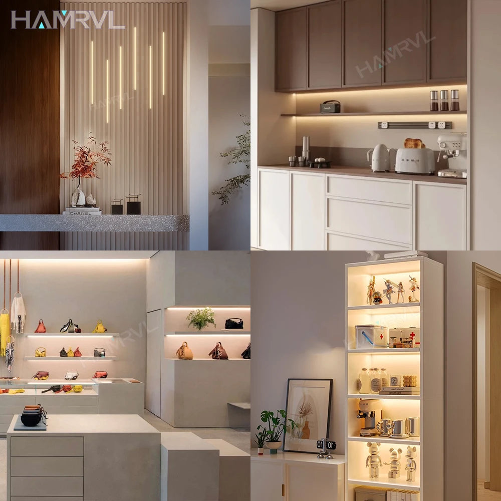 Touch Sensor LED for Wood Slat Wall Panels Decor