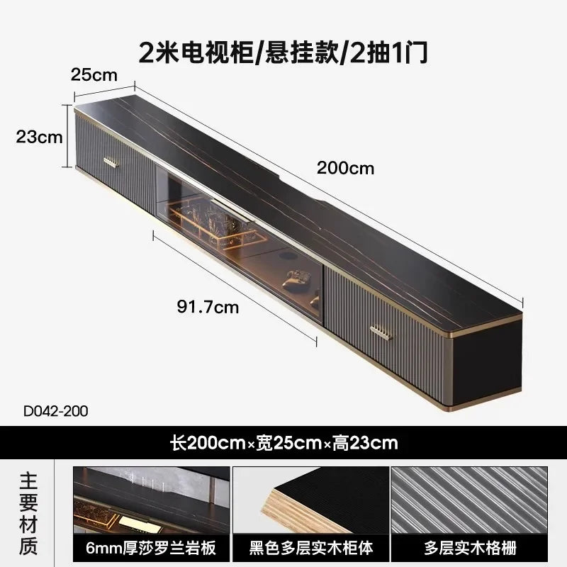Light Luxury Modern Tv Cabinet Black