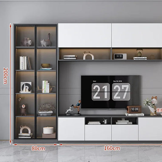 TV cabinet integrated combination light luxury