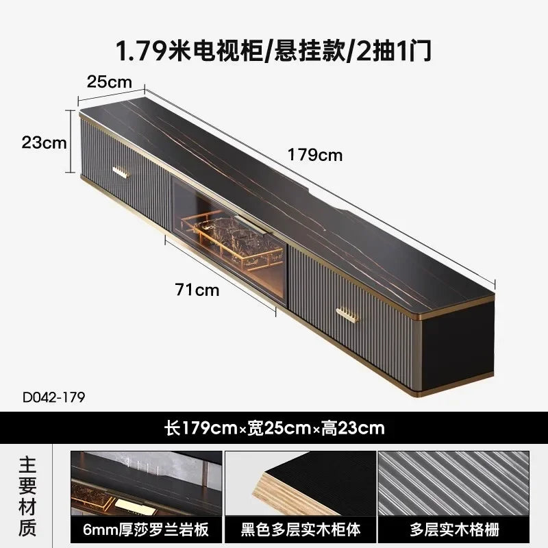 Light Luxury Modern Tv Cabinet Black